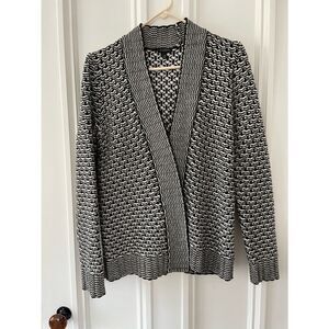 Women’s Talbots XS black and cream cardigan sweater